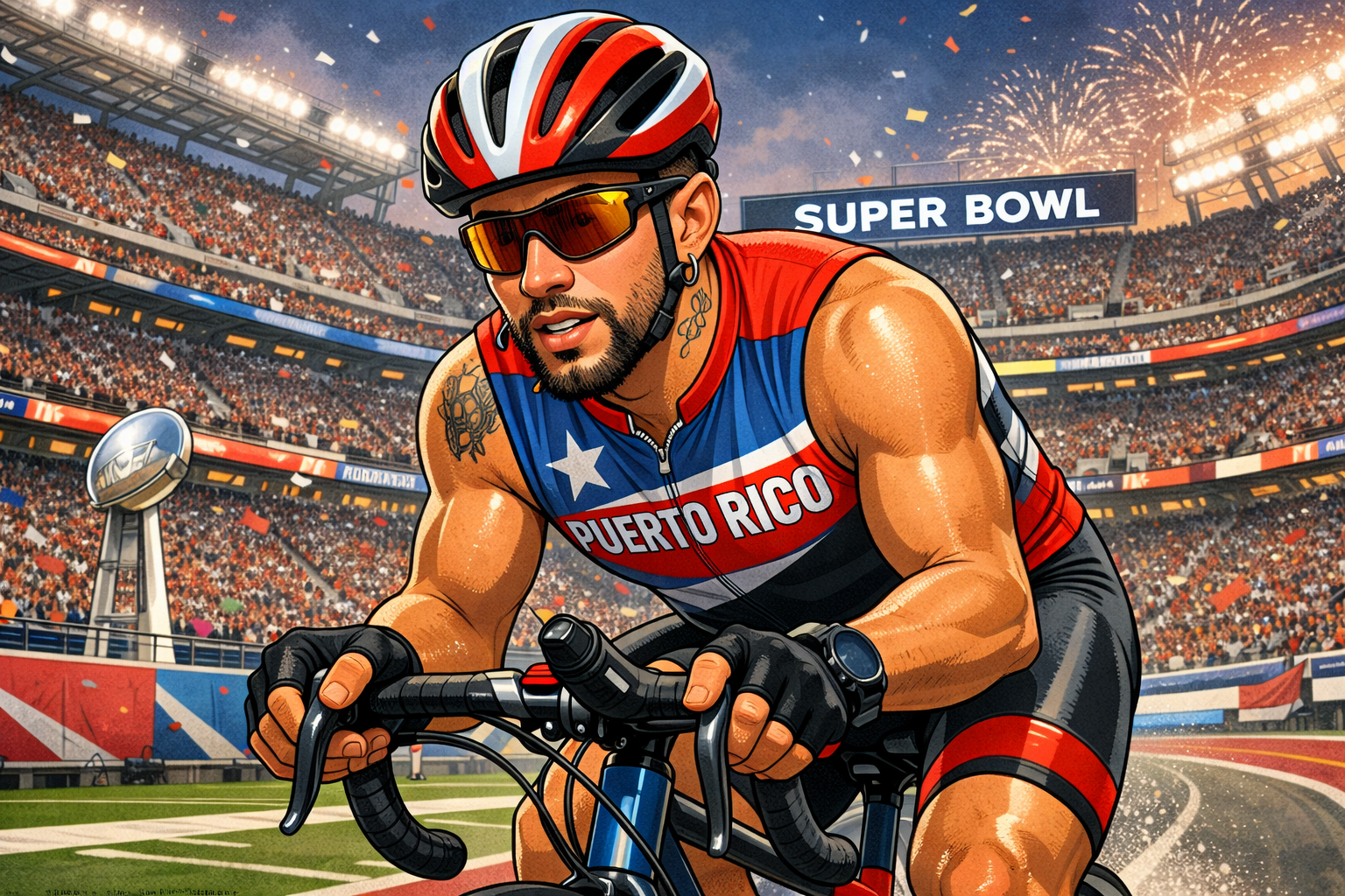 Bud Bunny, triateta en la superbowl